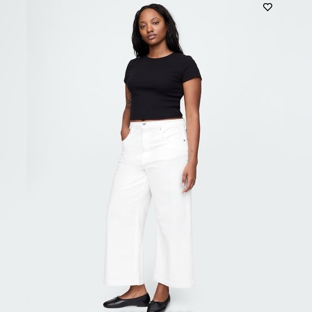 High Rise Stride Wide-Leg Ankle Jeans - Picture 6 of 7